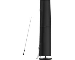 Famanu - Beschermhoes voor parasol, zweefparasol, beschermhoes voor parasol van 3-5 m, hoes, waterdicht, met stang voor Ø 300 cm, Ø 400 cm, Ø 500 cm, zweefparasol/parasolstandaard, 280 x 50/60 cm