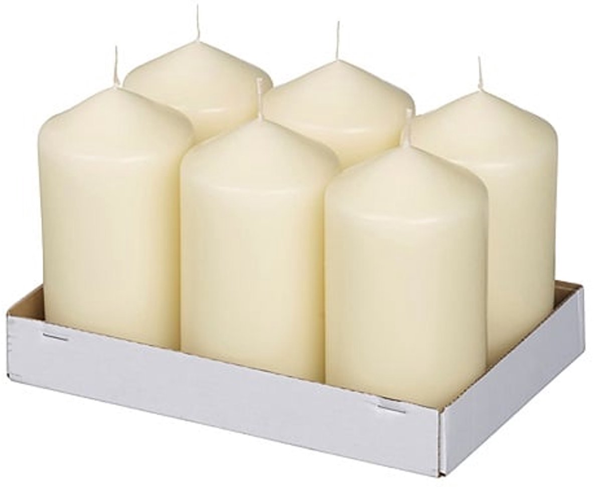Horeca stompkaars 128/68mm 40 uur ivoor 12 stuks