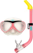 Waimea Duikbril met Snorkel - Kinderen - Roze - Lens Gehard Glas