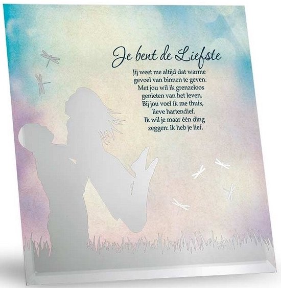 Miroir Silhouette Argent "Tu es le plus doux"