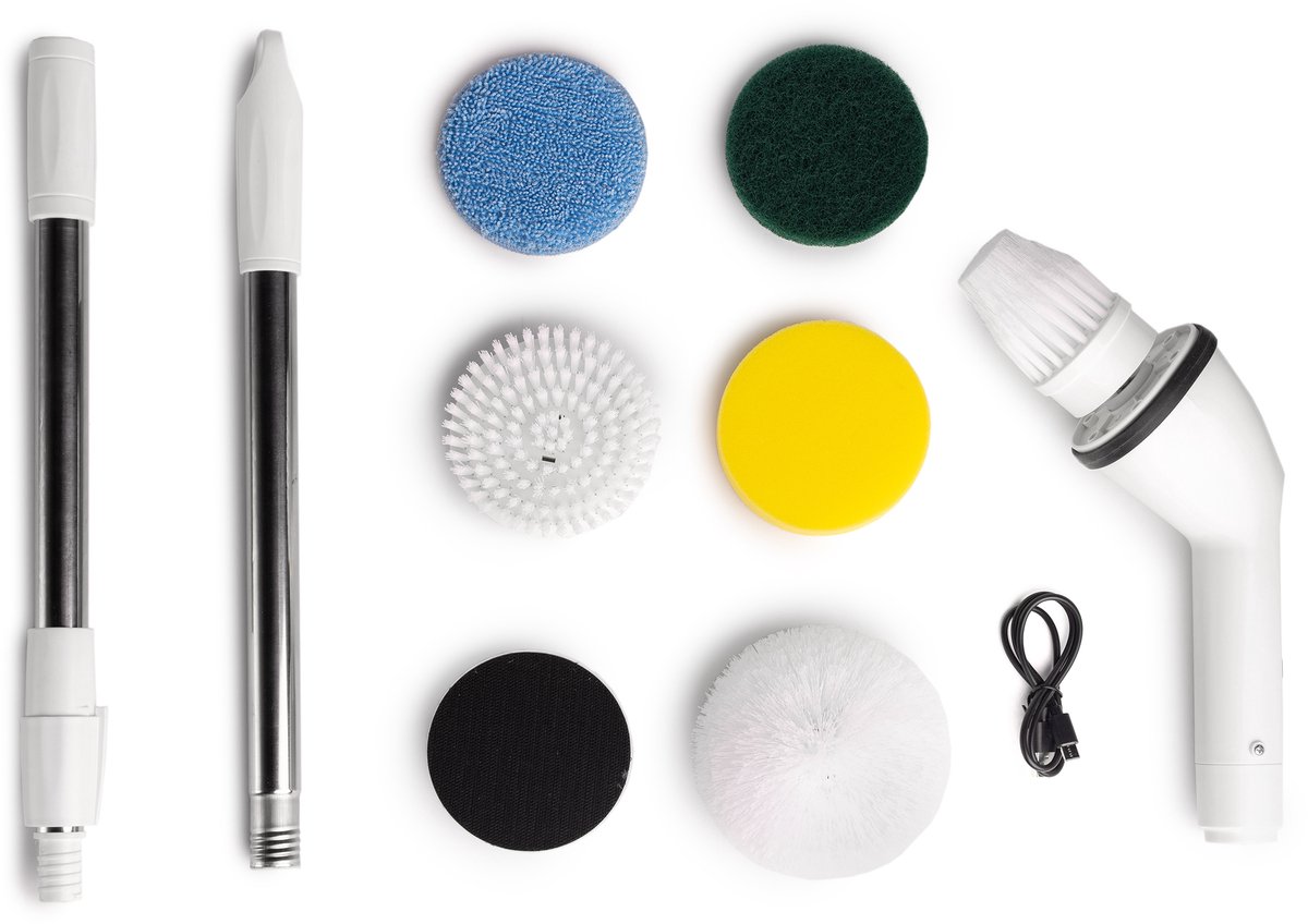 Shine 7 in 1 Elektrische Schrobber - Schrobborstel - Schoonmaakborstel elektrisch