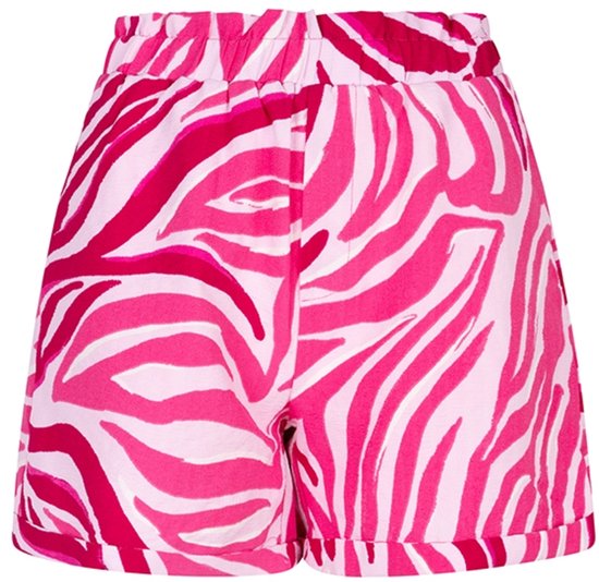 Lofty Manner Broek Short Sade Qd32 784 Logo Zebra Print Dames Maat - XS