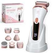 Bol.com Beeperfect® 7 in 1 Ladyshaves Voor Vrouwen - Epilator - Scheerapparaat Vrouw - Gezicht Trimmer - Bikinitrimmer - Oplaadb... aanbieding