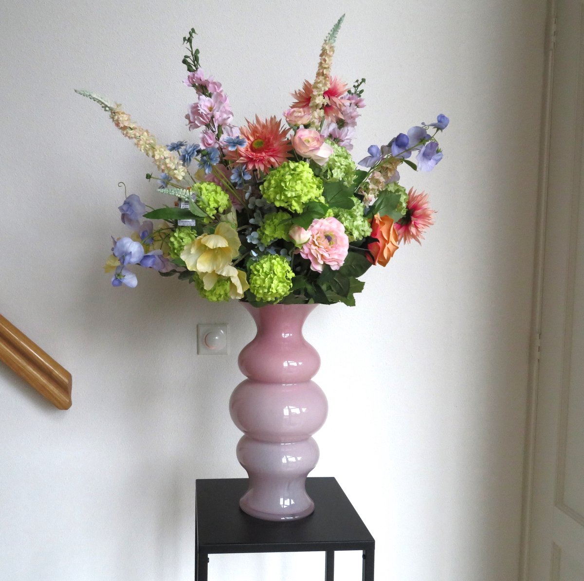 Boeket - Kunstbloemen - Luxueus - Chique - zachte kleuren - Silk-ka - real touch