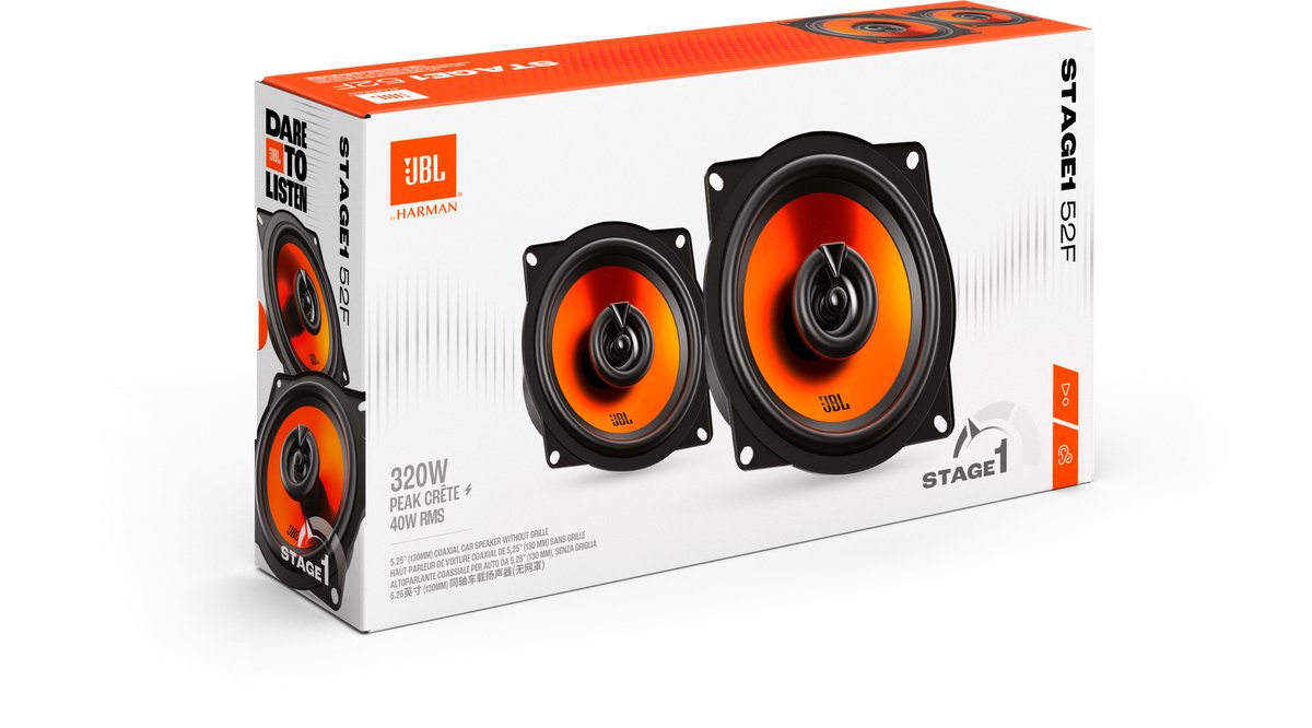 JBL STAGE1 GEN2 52F - Autospeakers - 13 cm - 2-weg Coaxiaal - 320 Watt - Zonder Grill - Luidspreker – foto 8