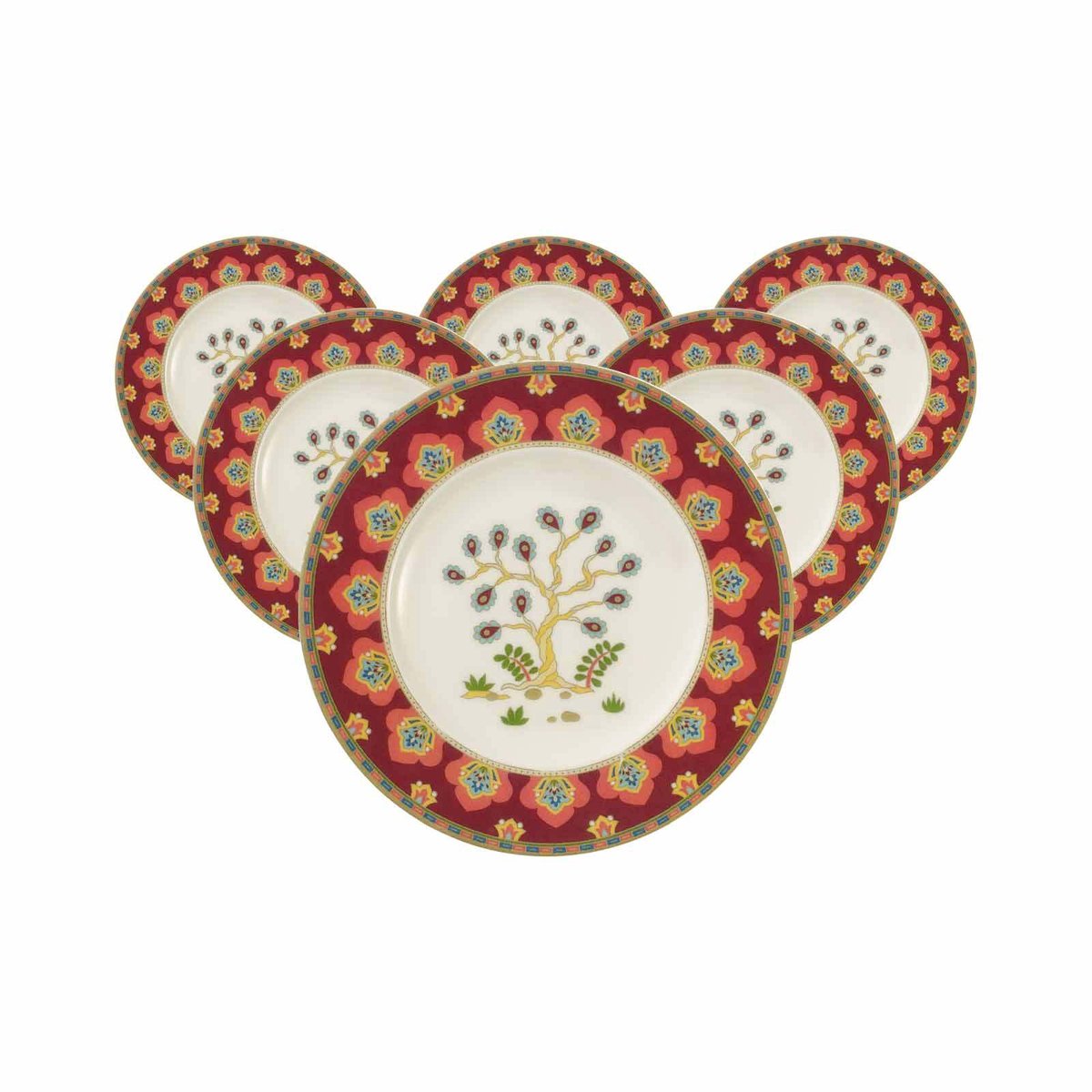 Brotteller Samarkand Rubin ø 16,4 cm Set van 6