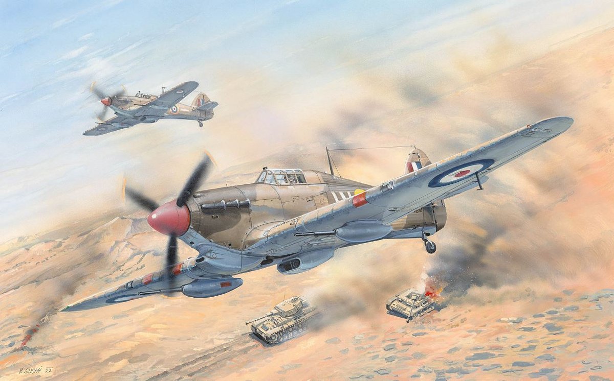 HobbyBoss Modelbouwpakket Vliegtuigen - 81780 Hawker Hurricane Mk.IId/Trop - Propeller Vliegtuig Plastic - 1:48 - Modelbouw