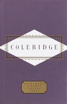 Boek met paarse gestreepte kaft. In het midden een witte ruit met de tekst COLERIDGE. Onderaan een goudkleurig label met "EVERYMAN'S LIBRARY POCKET POETS".