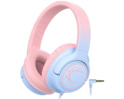 StayPowered Kinderheadset - Gehoorbescherming en Gemoedsrust Gecombineerd! - met Volumebegrenzing - Kristalhelder Stereogeluid - Draaibare Oorschelpen - Verstelbare Hoofdband - Compact Design - Paars/Roze - Levering Sneller dan Aangegeven!