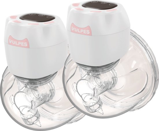 Vulpes Goods® BabyCare - Handsfree Borstkolf - Elektrische Draadloze Borstkolf – Dubbele Elektrische Kolf - Draagbaar - 2 Stuks