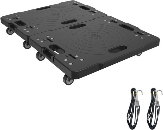 Roulettes Pivotantes Polypropylène Lot De 2 Roulettes De Transport Moblies Lave-Linge Sous Châssis Pour Réfrigérateur Sèche-Linge Chariot Déménagement Modulable