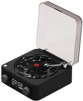 Enceinte Bluetooth Waves Vintage - Tourne-Disque Portable Avec Bruit Blanc, Lumière Ambiance Et Son 360°