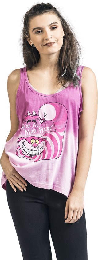 Alice au pays des merveilles Cheshire Cat - Nous sommes tous fous ici Haut rose clair L Katoen -