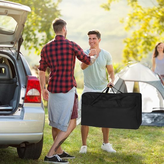 Aufun opvouwbare campingkeuken, kampeerkast met aluminium frame, 5 opbergvakken, met tafelblad en draagtas, outdoor keuken, compacte keukenbox, reiskeuken voor kamperen van Aufun — afbeelding 3