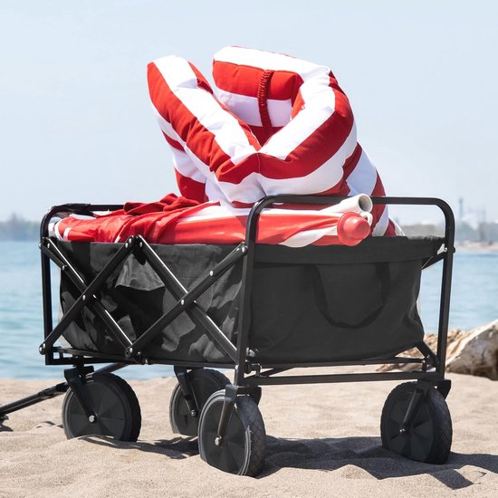 Opvouwbare Bolderkar Offroad voor tot 100 kg - Handkar voor Transport en Uitstapjes van LifeGoods — afbeelding 2