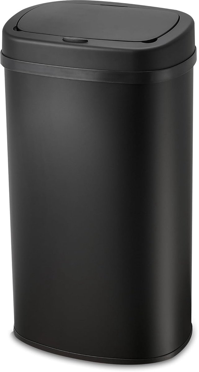 Goedkoopste Prullenbak 60 Liter - Touch Bin - Vuilnisbak - Metaal - Zwart