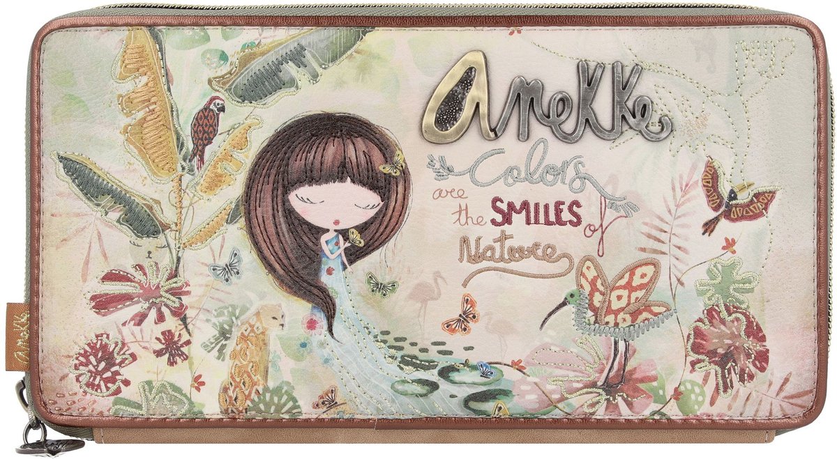 Anekke Amazonia Portemonnee RFID-bescherming 23 cm - Dames - Horizontaal - mehrfarbig