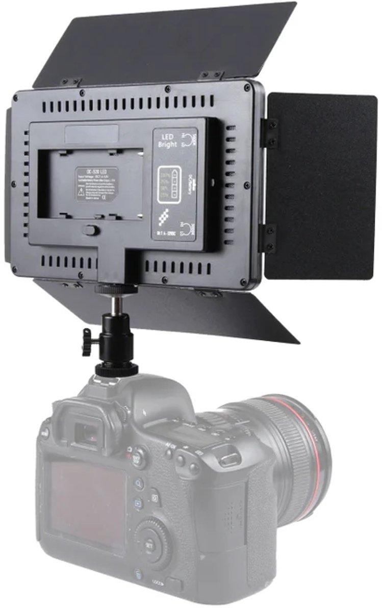 MN Commerce EU ® LED01 520 LEDs 4100LM Professional Vlogging Photography Video & Photo Studio Light for Canon / Nikon DSLR Cameras thumbnail 3