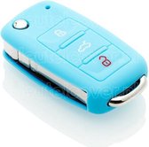 Volkswagen SleutelCover - Lichtblauw / Silicone sleutelhoesje / beschermhoesje autosleutel