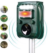 Luxe Ultrasone Vogelverschrikker - Vogelverschrikker met Bewegingsdetector, Verlichting, Ultrasoon, Vogelverschrikker tegen Duiven, Meeuwen, Kraaien, Eksters, Zwaluwen, Spreeuwen, Merels, Zwaluwen en meer