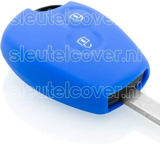 Housse De Protection En Silicone Pour Clé Renault Dacia (Sandero, Duster, Lodgy, Logan, Dokker) - Couleur Bleue - Neuf
