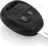Autosleutel Hoesje geschikt voor Saab - SleutelCover - Silicone Autosleutel Cover - Sleutelhoesje Zwart