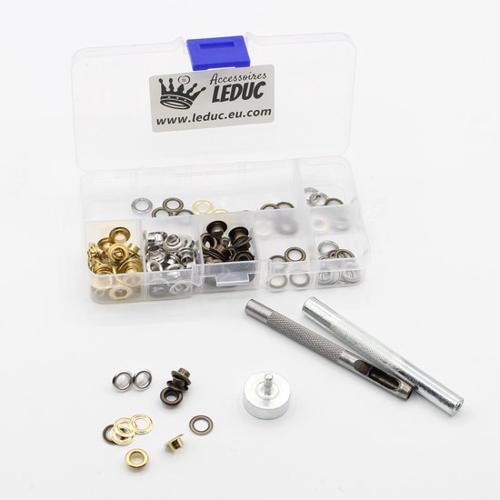 QUARKZMAN 100 stuks ogen 3 mm binnen- messing ogen