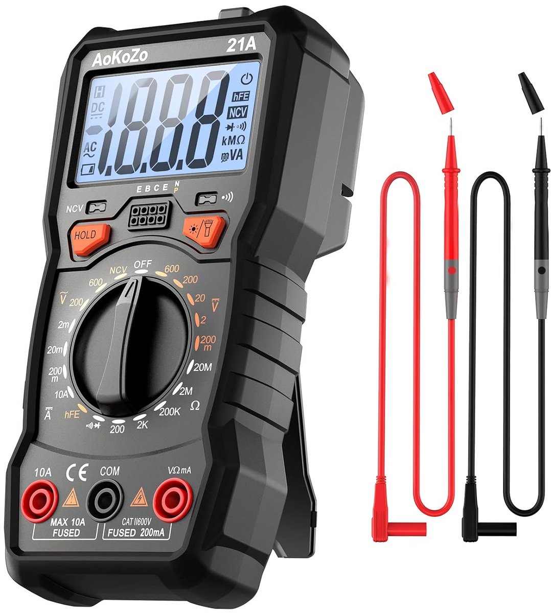 Digitale Multimeter Met 2000 Telt en Auto-Range – Ideaal Meetinstrument Voor Thuis en Professioneel Gebruik