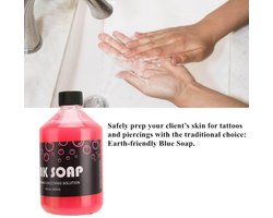 Pink Soap Concentrate 500ml | Green Tattoo Soap | Milde Professionele Groene Tatoeage Zeep | Verzorgd, Reinigt, Kalmeert & Hersteld Tattoo Wond | Reiniging | Nazorg | Aftercare | Tattoocare | Verzorging | PMU, Permanente Make-Up, Beauty