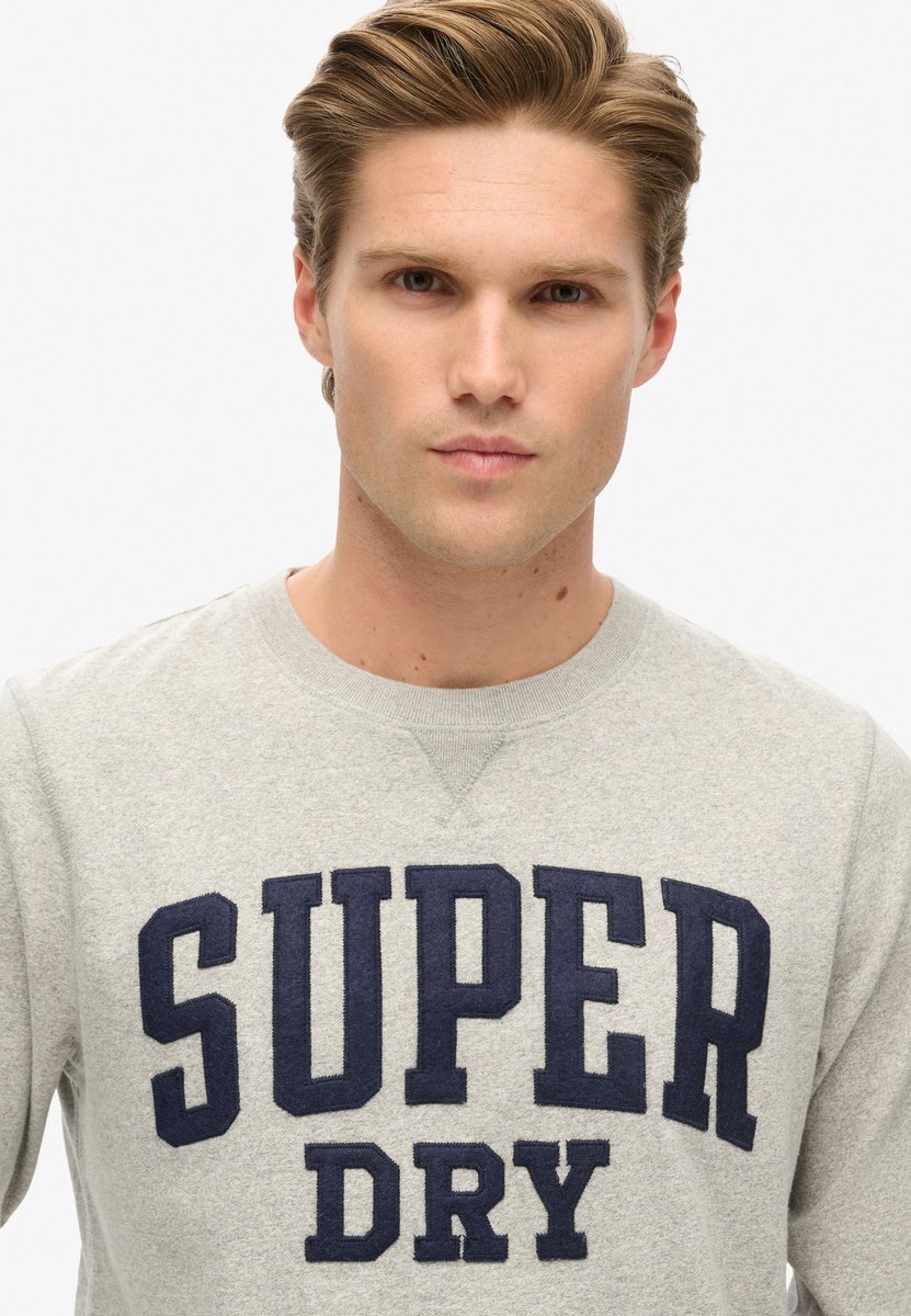 Superdry Athletic top met lange mouwen Heren Tops Grijs