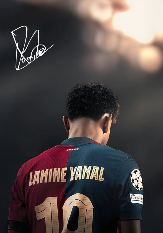 Lamine Yamal' Player Poster Ingelijst