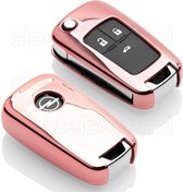 Housse de clé Opel - Housse de clé en or rose / TPU / Housse de protection pour clé de voiture
