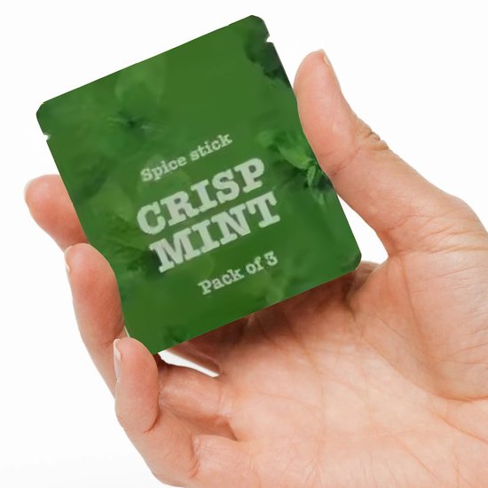 Airvaper smaakpods ( spice sticks ) - Crisp Mint - Airvaper Navullingen - 1 zakje met 3 Stuks - Natuurlijk & Verfrissend - Goed voor ca. 2 weken