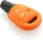 Saab SleutelCover - Oranje / Silicone sleutelhoesje / beschermhoesje autosleutel