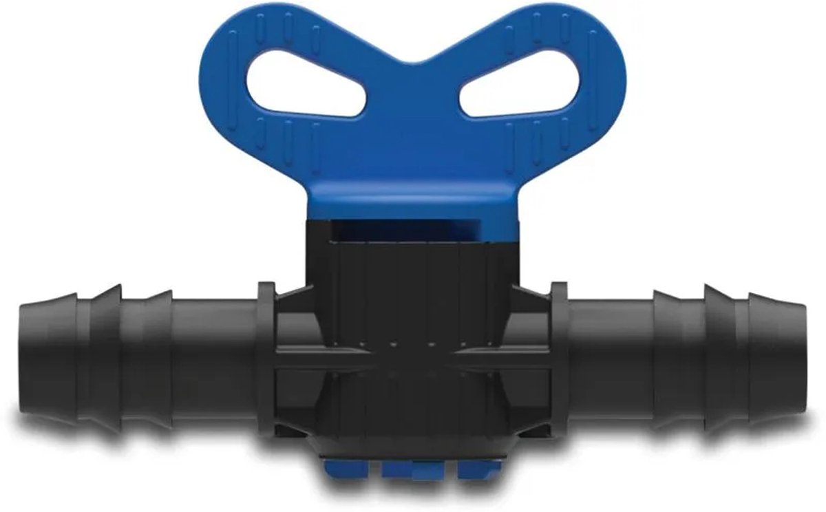 Plugkraan pp zwart 16 mm 1 stuk kunststof Deltafix