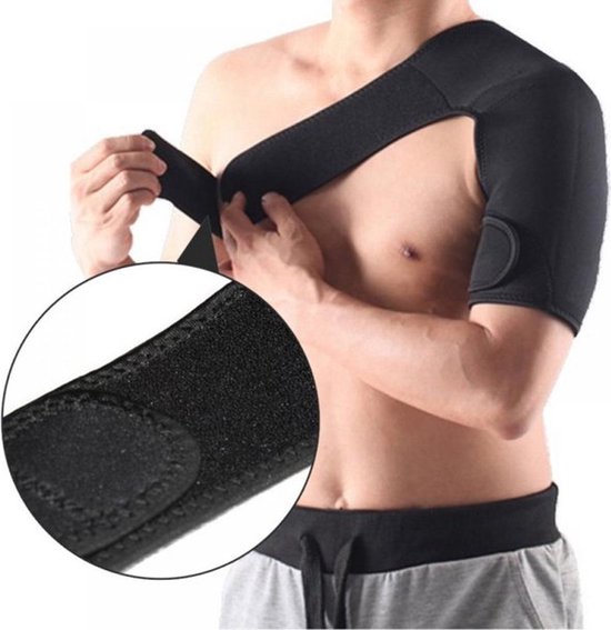 Jumada's Schouderbraces - Schouderondersteuning - Schoudercorrectie - Posture Correction - Met Klittenband - Maat M - Links