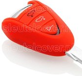 Autosleutel Hoesje geschikt voor Porsche - SleutelCover - Silicone Autosleutel Cover - Sleutelhoesje Rood