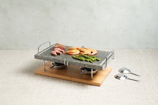 Kitchen Craft Artesà natuursteen grillplaat in geschenkdoos, marmer