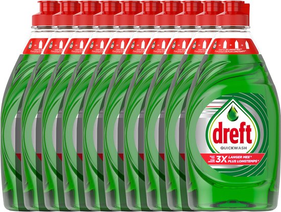 Dreft Quickwash Vloeibaar Afwasmiddel - Original - Voordeelverpakking 10 x 350 ml