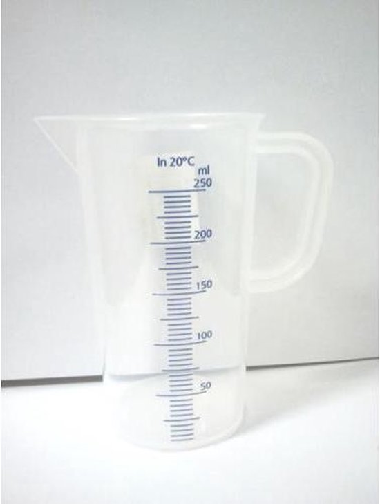 Tasse à mesurer en plastique Habitas4U - 0,25 litre - Habitas | bol.