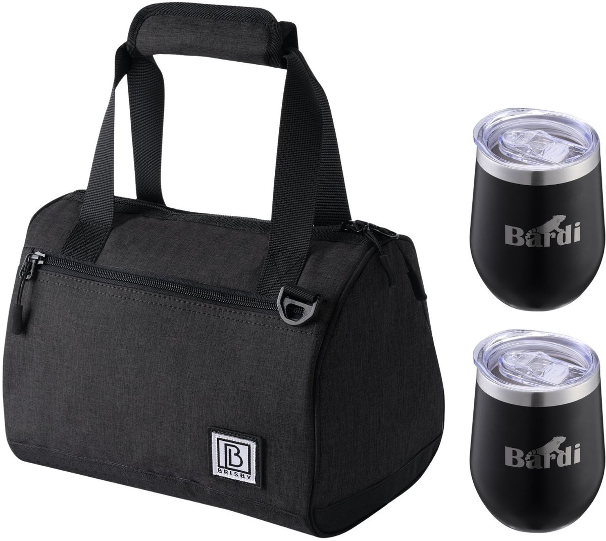 Brisby 10L Koeltas Zwart + Thermosbeker Set Zwart – Voor vrouwen die altijd onderweg zijn