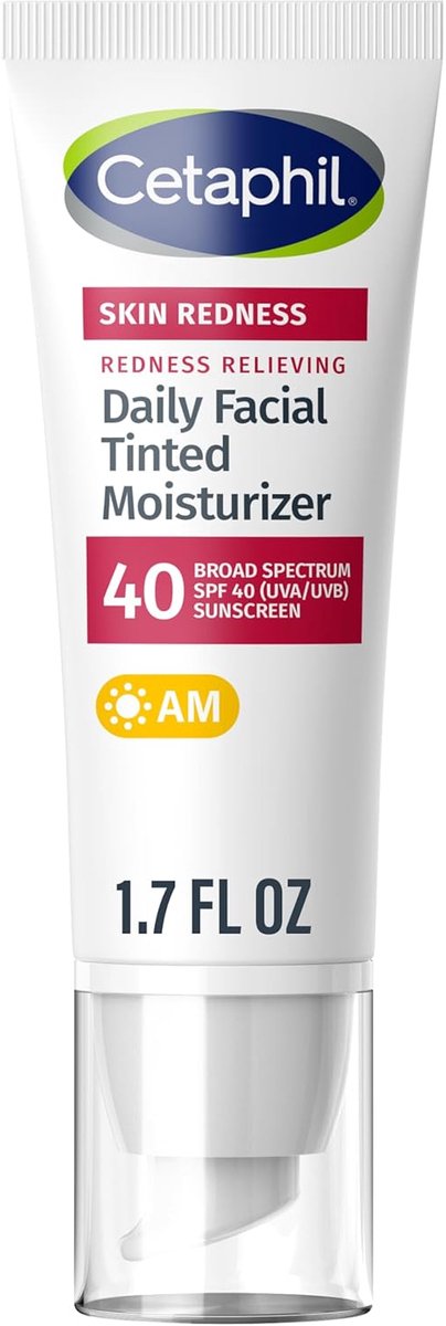 Goedkoopste Cetaphil Redness Relieving Daily Facial Moisturizer Broad spectrum Sunscreen - Zonnebrand - Roodheid-gevoelige huid - SPF 40 - 50ml