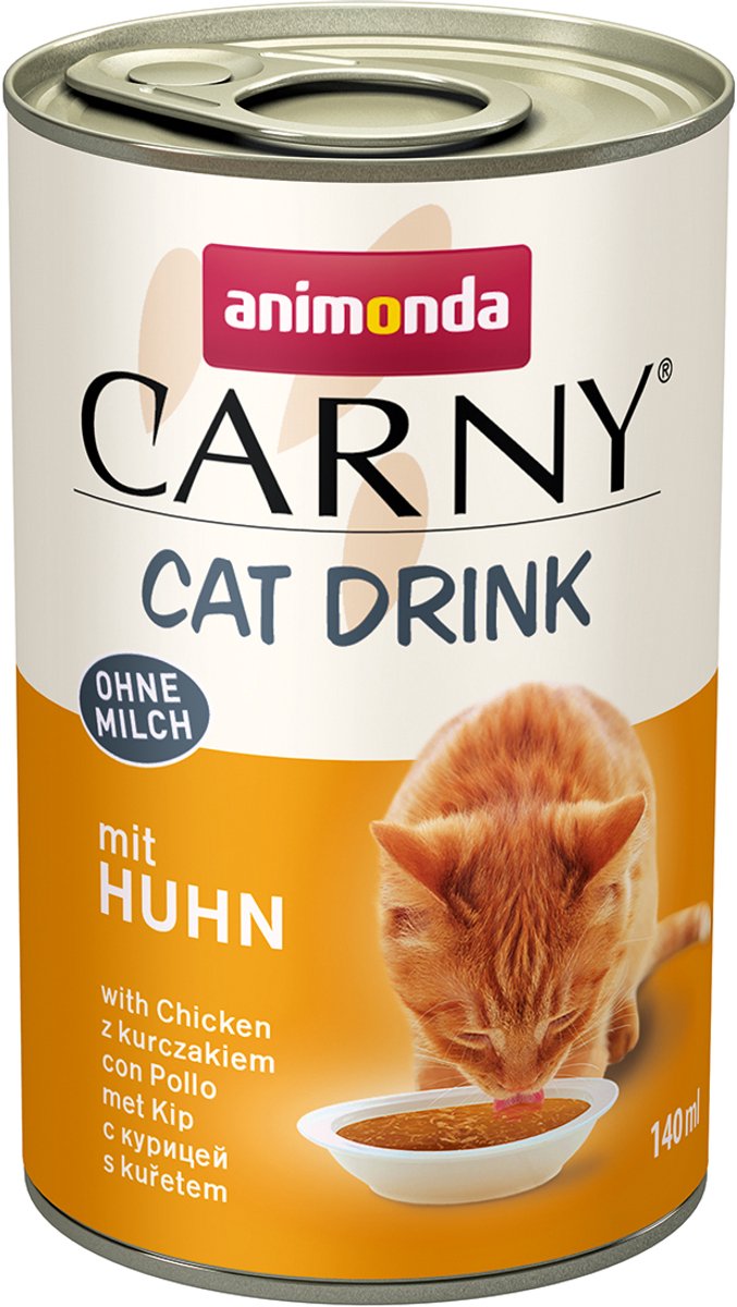 Animonda Animonda Carny Cat Drink Kip 140 ml - het heerlijke drankje voor katten zonder melk