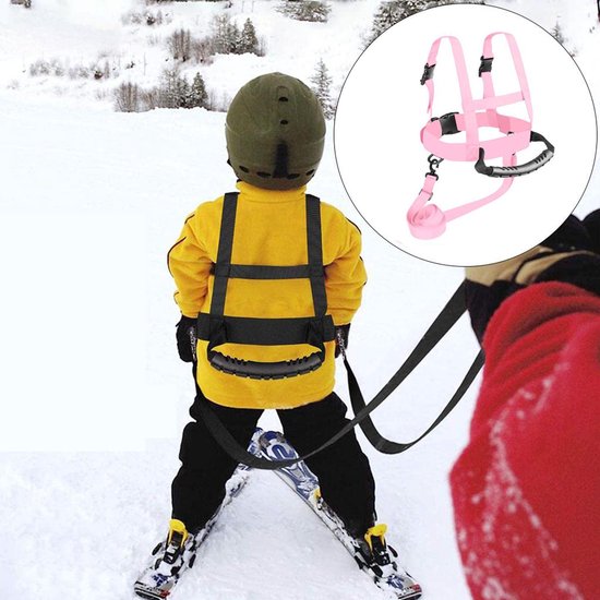 Skituigje kinderen - Kindertuigje - Verstelbaar peuterski-tuig - Met afneembare lijn - Met handvat - Snel los te maken ski-tuigtrainer voor kinderen - Ski-lijn - Geschikt voor schaatsen, skate boarden en snow boarden van Alpengaudi — afbeelding 3