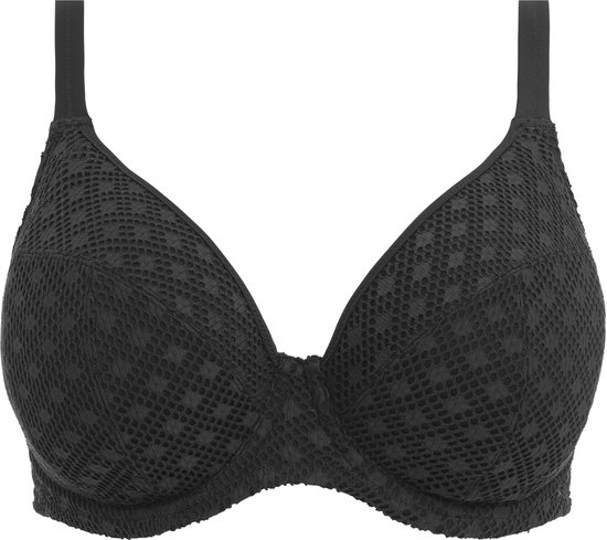 Elomi Bazaruto Plunge Dames Bikinitopje - Zwart