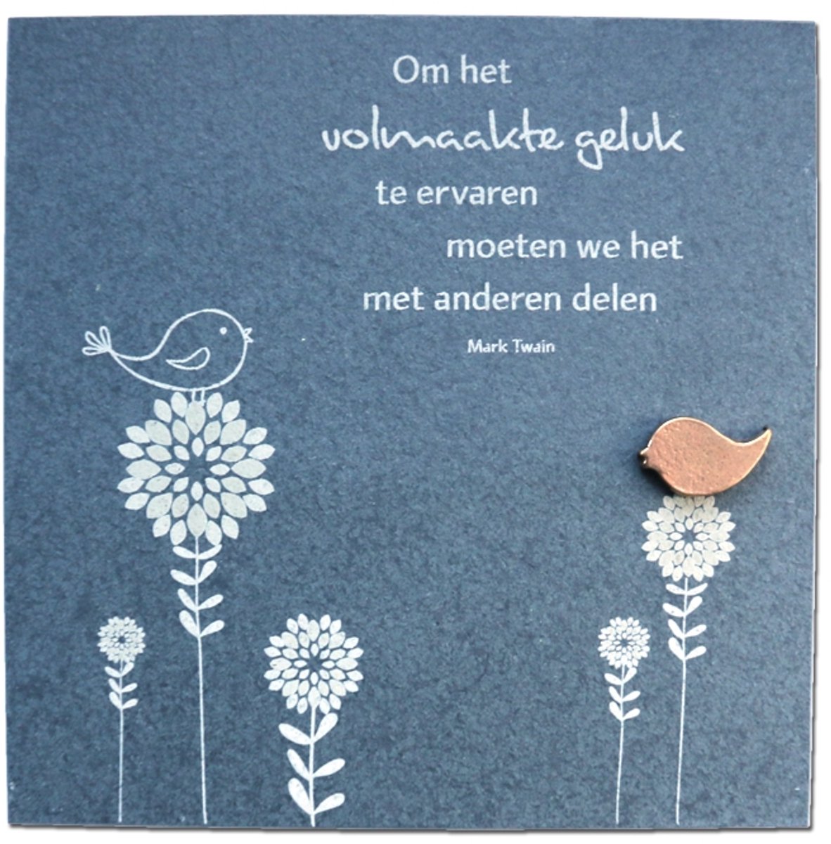 Spreuktegel van leisteen, volmaakt geluk