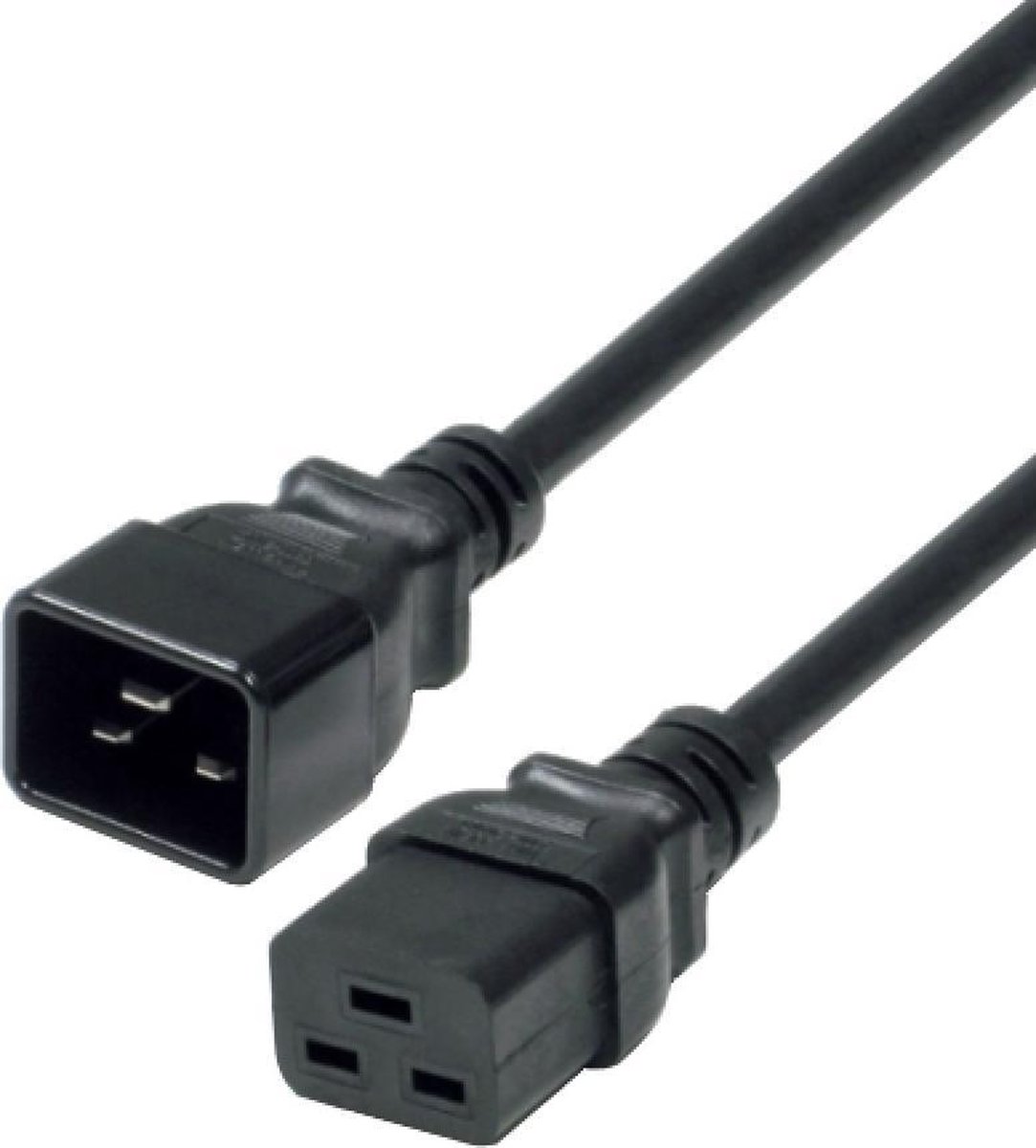 C19 - C20 stroomkabel voor UPS/PDU - 3x 1,00mm / zwart - 1,8 meter
