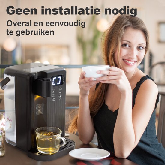 Tomado TWD2501B - Heetwaterdispenser - Instant waterkoker - 2,5 liter inhoud - Zwart
