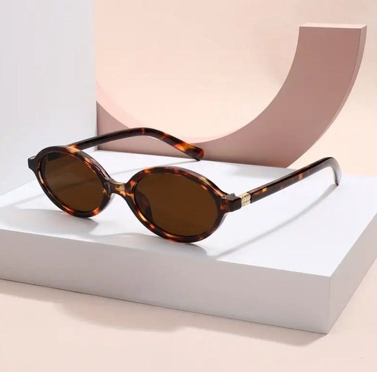 Ovale zonnebril​ Dames zonnebril​​ - Vintage zonnebril​ - lijkt op miumiu dupes​ - Festival zonnebril - Hippe zonnebril - Viral Retro bril - lijkt op miumiu zonnebril - sunglasses