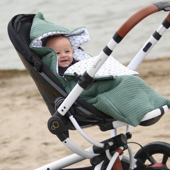 Voetenzak buggy kinderwagen - Universeel - Zacht katoen - Zwart strikje |  bol.com